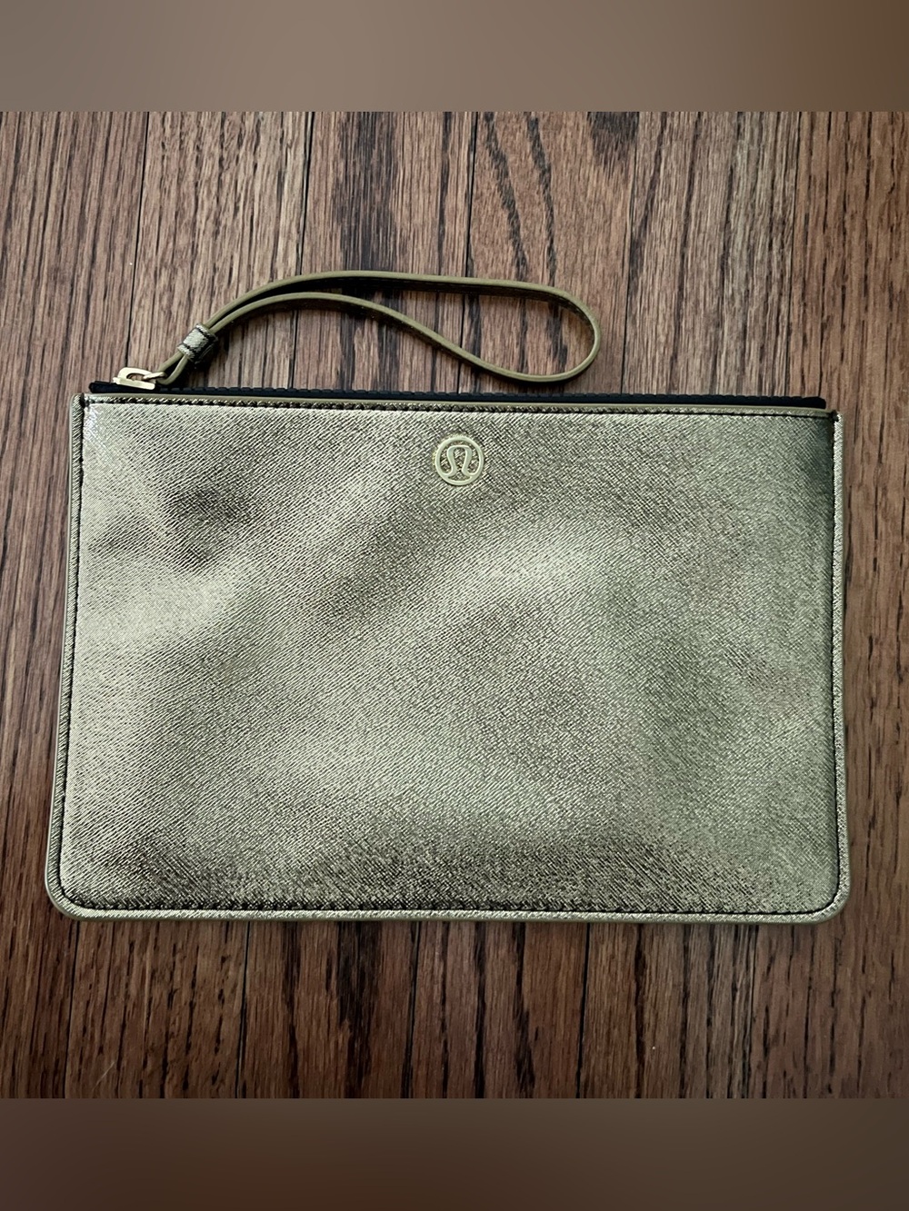 Lululemon Metallic Wristlet Clutch - Gold